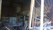 разрушенный бокс гаража